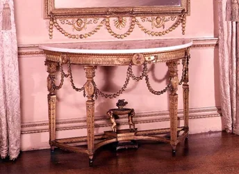 Side-table with scagliola top, designed by Adam, c.1755